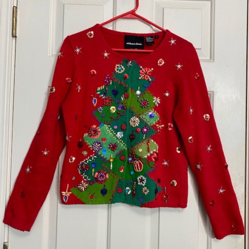 Charming Vintage Christmas Sweater, Michael Simon